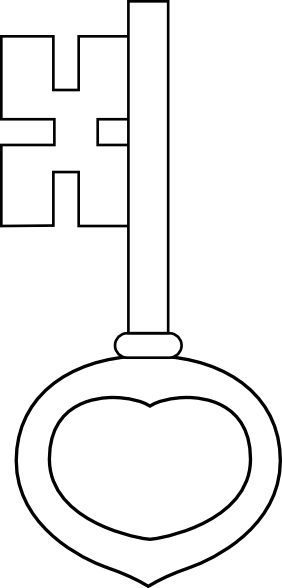 Free Vector Key Clip Art - Key Clip Art (282x588)