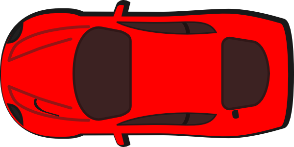 Red Car Top View 350 Clip Art Pictures To Pin On Pinterest - Car Clipart Top View (600x300)