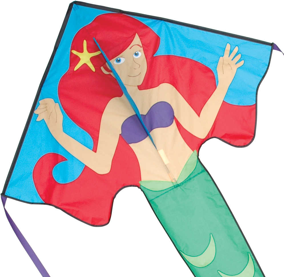 46" Arianna Mermaid Easy Flyer Kite - Premier Kites & Designs Large Easy Flyer Arianna (1024x1024)