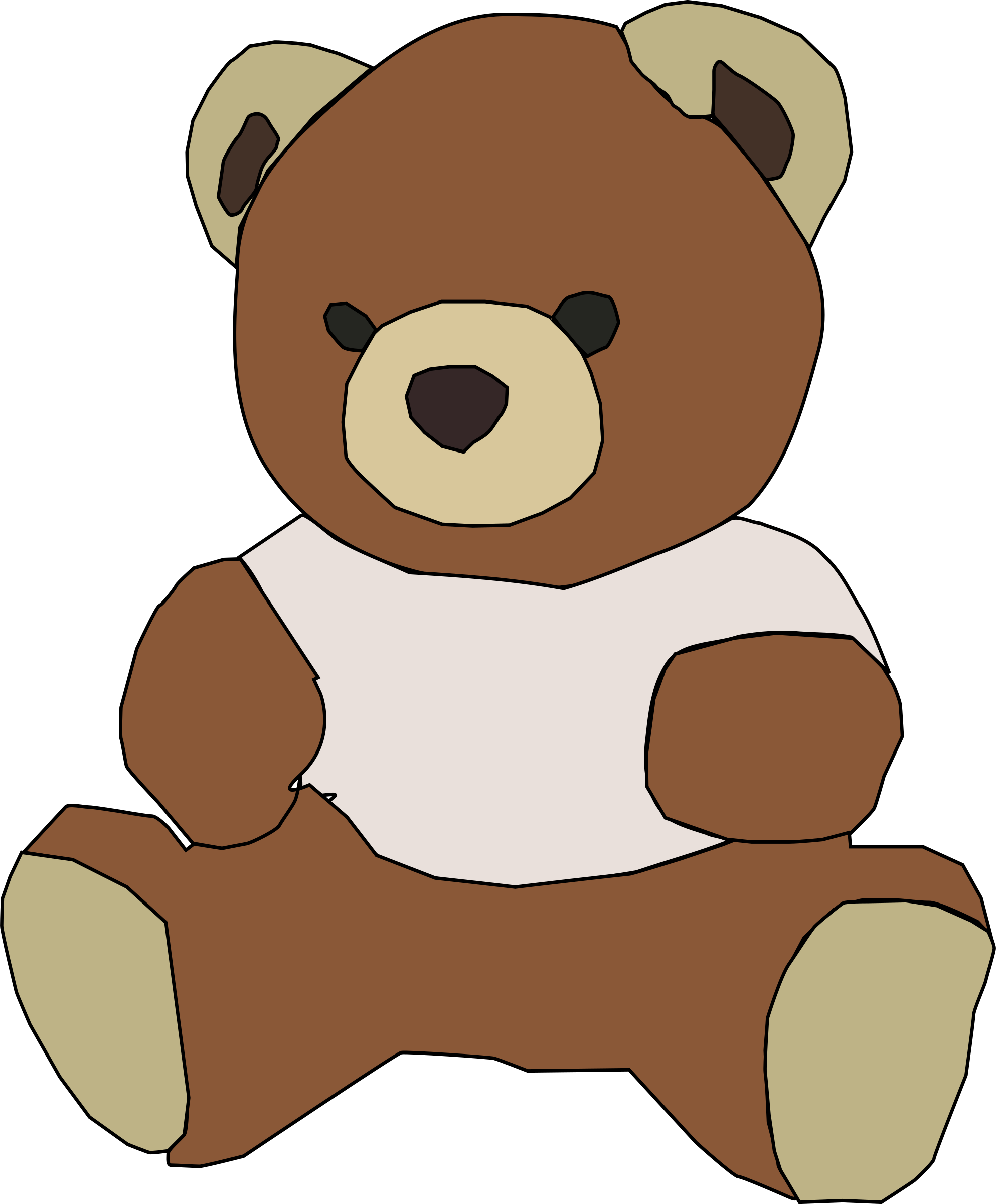 Teddy Bear Free To Use Clip Art - Teddy Bear Clip Art (1986x2400)