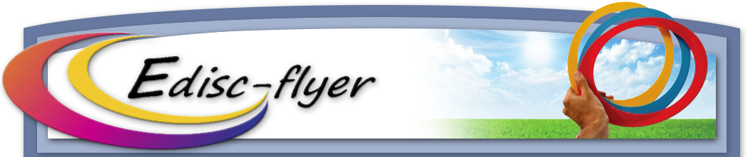 Edisc, Flyer, Disk, Frisbee, Outdoor, Fun, Aerobie, - Automotive Decal (1069x222)