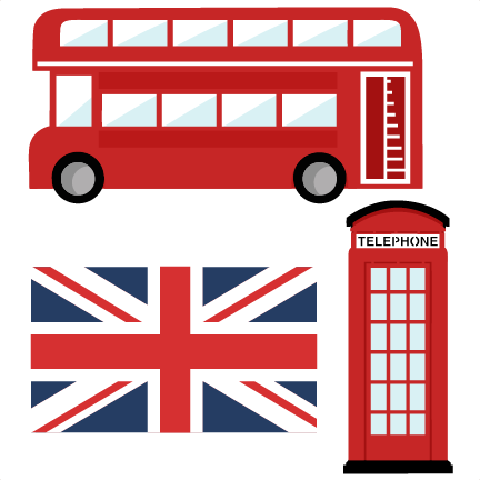 London Set Svg Scrapbook Cut File Cute Clipart Files - Drapeau Anglais (432x432)