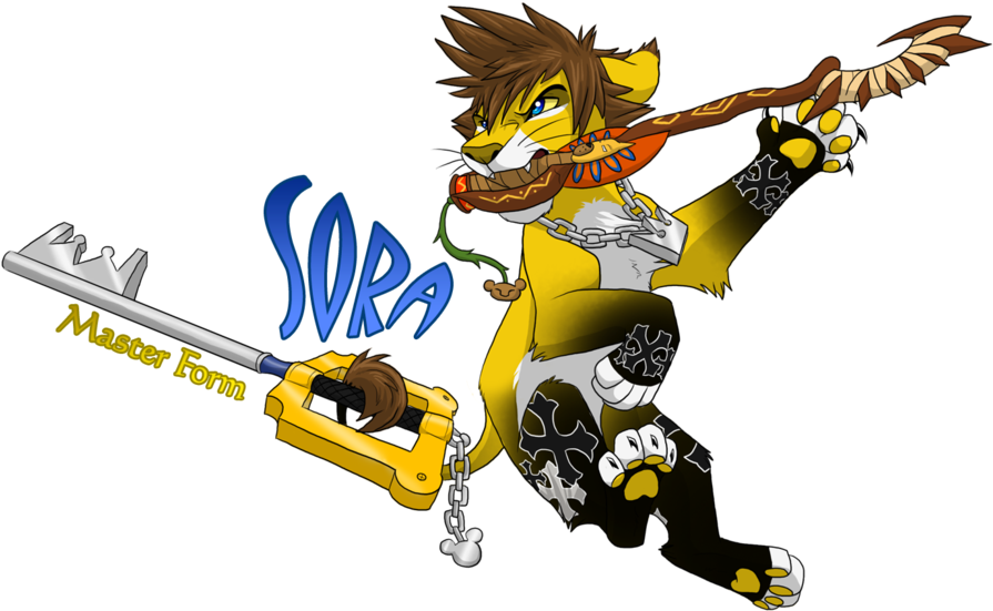 Lion Sora From Kingdom Hearts 2 Images Sora Master - All Of Sora's Forms (900x585)