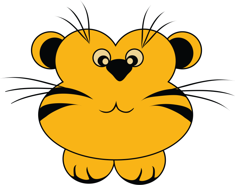 Tiger Cat Honey Bee Illustration - Tiger Cat Honey Bee Illustration (905x896)