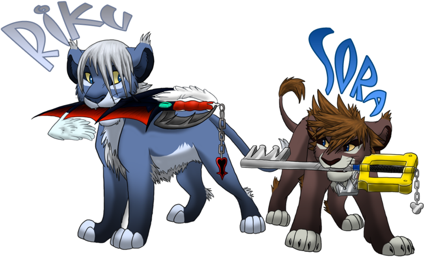 Riku And Sora By Nightrizer - Kingdom Hearts Riku Lion (900x558)