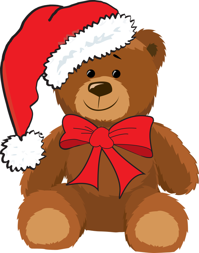 Teddy Bear Clip Art On Teddy Bears And Clipartwiz - Christmas Teddy Bear Embroidery Design (684x870)