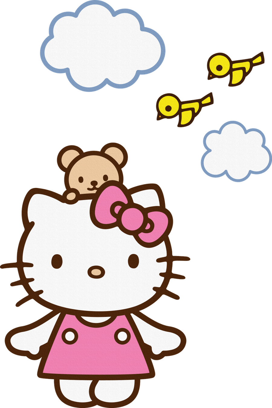 Hello Kitty Teddy Bear Clip Art - Hello Kitty Teddy Bear Clip Art (900x1348)