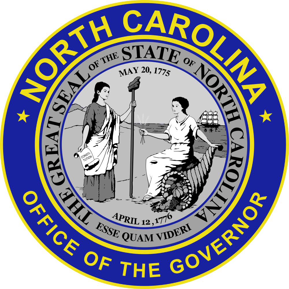 Seal Of The Governor Of North Carolina - North Carolina Executive Branch (1000x1000)
