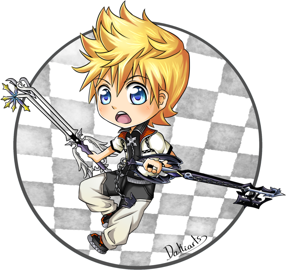 Chibi Roxas By Dakiarts - Fan Art (1024x972)