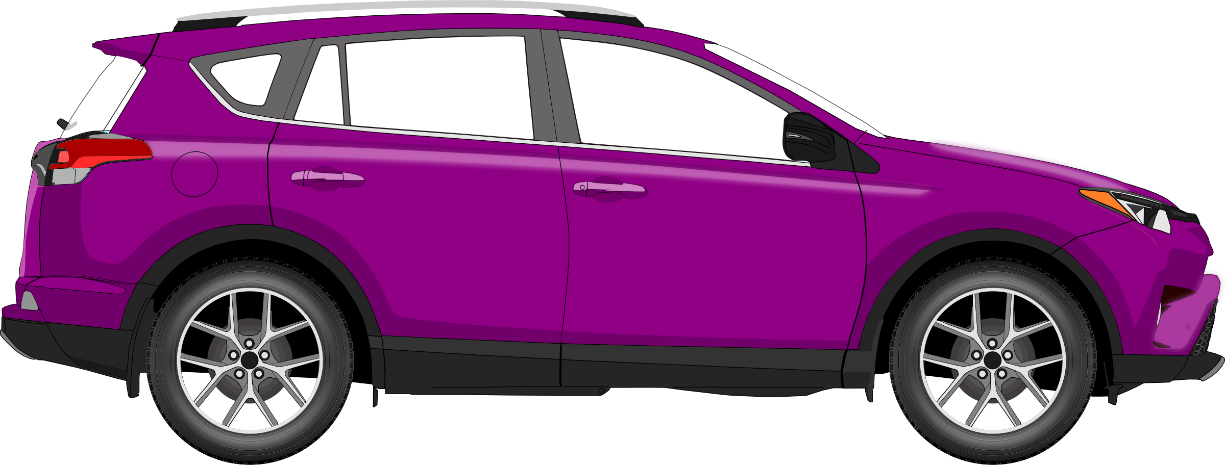 Car Clip Art - Car Clip Art (2400x912)