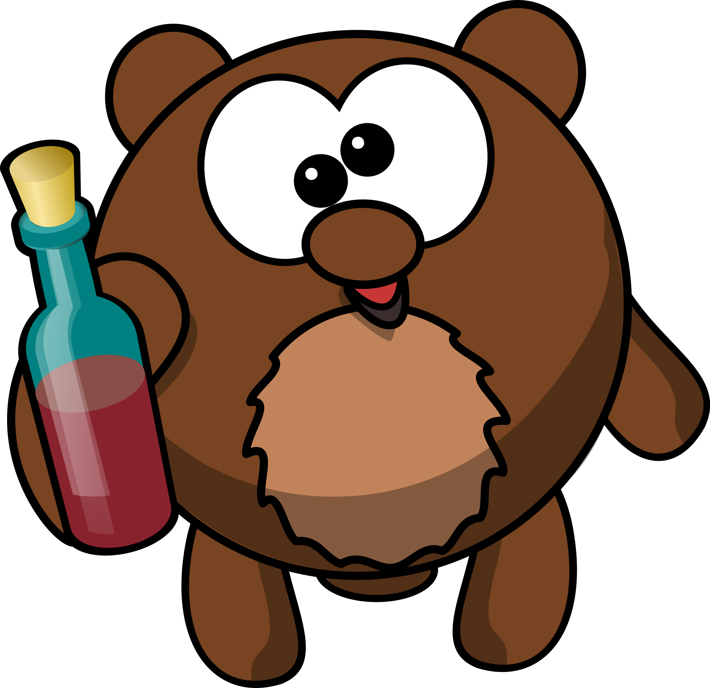 Teddy Bears Clipart 27, - Tanuki Clip Art (2400x2325)