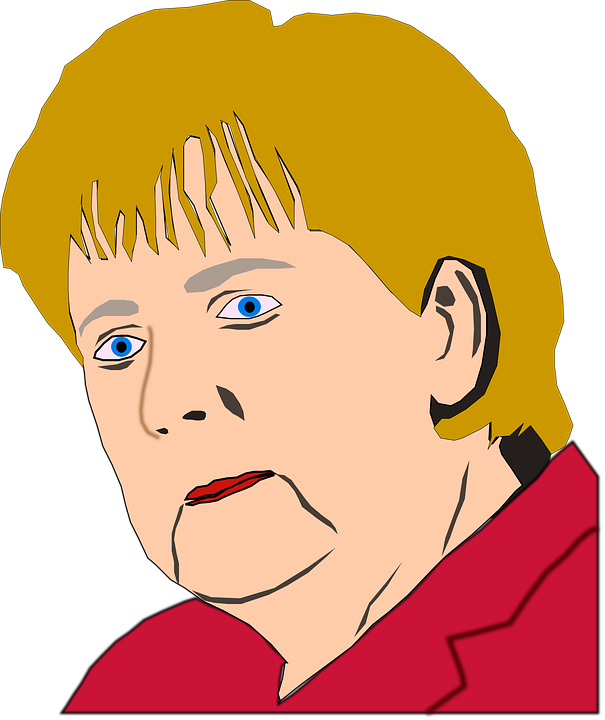 Bald Girl Cliparts 6, Buy Clip Art - Angela Merkel Head Transparent (605x720)