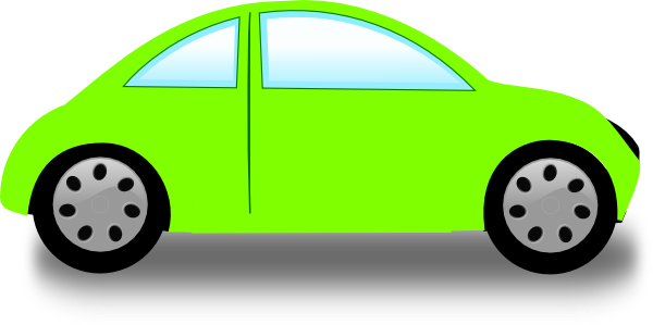 Soft Green Car Clip Art At Clker - Green Car Clipart (600x299)