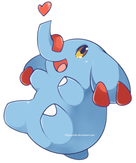 It's Raining Elephants Again - Chibi Elephant Pokemon (600x711)
