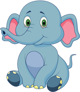 Animated Elephant Clipart - Elephants Cartoon (400x400)