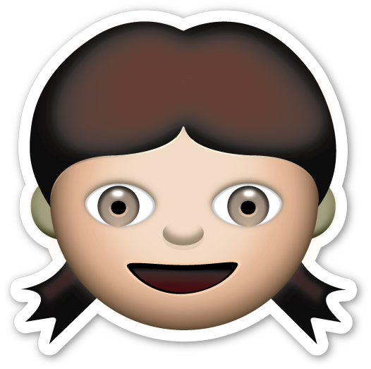 Girl - Little Girl Emojis (526x523)