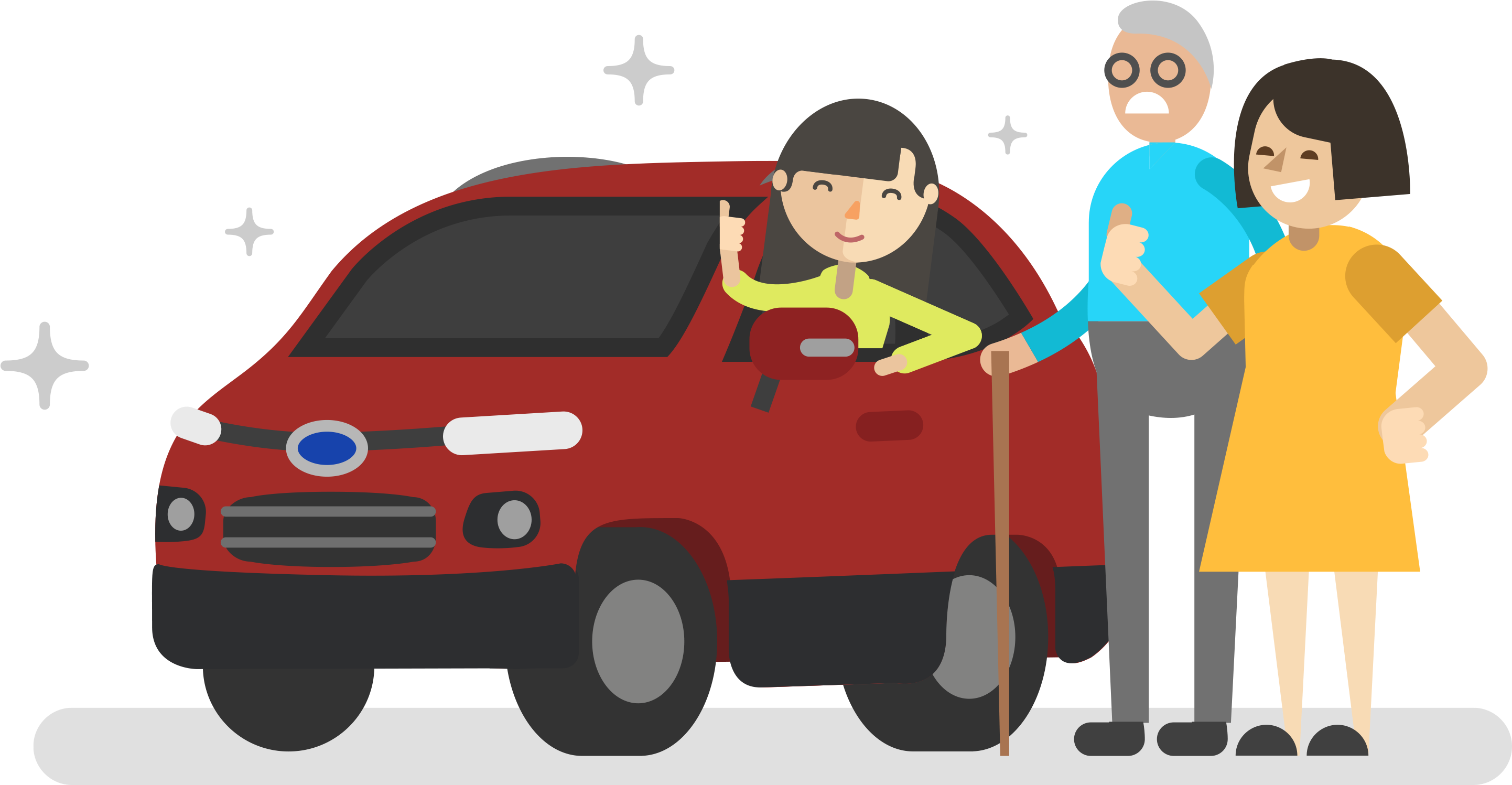 Family Test Drive - Ofw Clip Art (3000x1604)