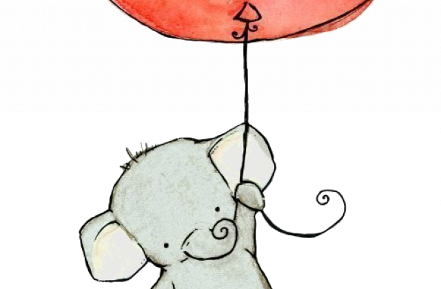 Drawing Art Animals Cute Painting Elephant Animal Elephants - Cute Elephant Drawings Easy (640x420)