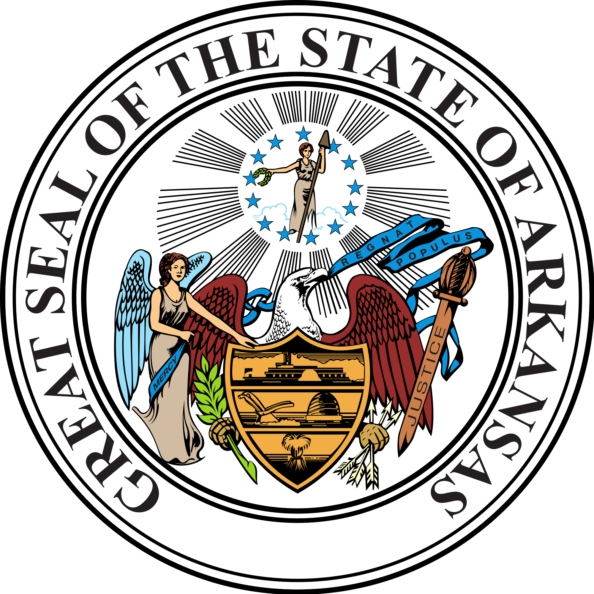 Arkansas State Seal - State Seal For Arkansas (2000x2000)