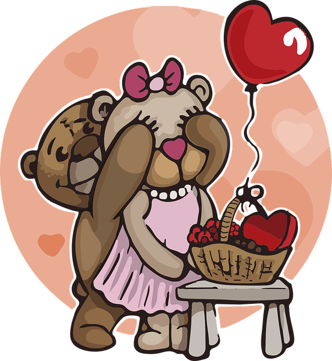 Teddy Bear Cartoon Pictures 17, Buy Clip Art - Cartoon Teddy Bears Romantic (663x720)