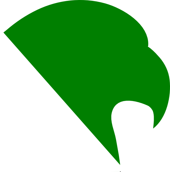 Hawk Logo Green Clip Art - Green Hawk (594x601)