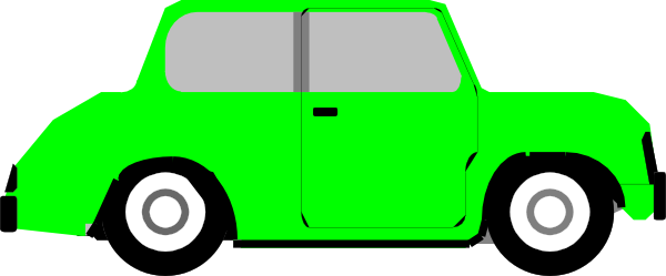 Car Clipart Green - Car Clipart With No Background (600x249)