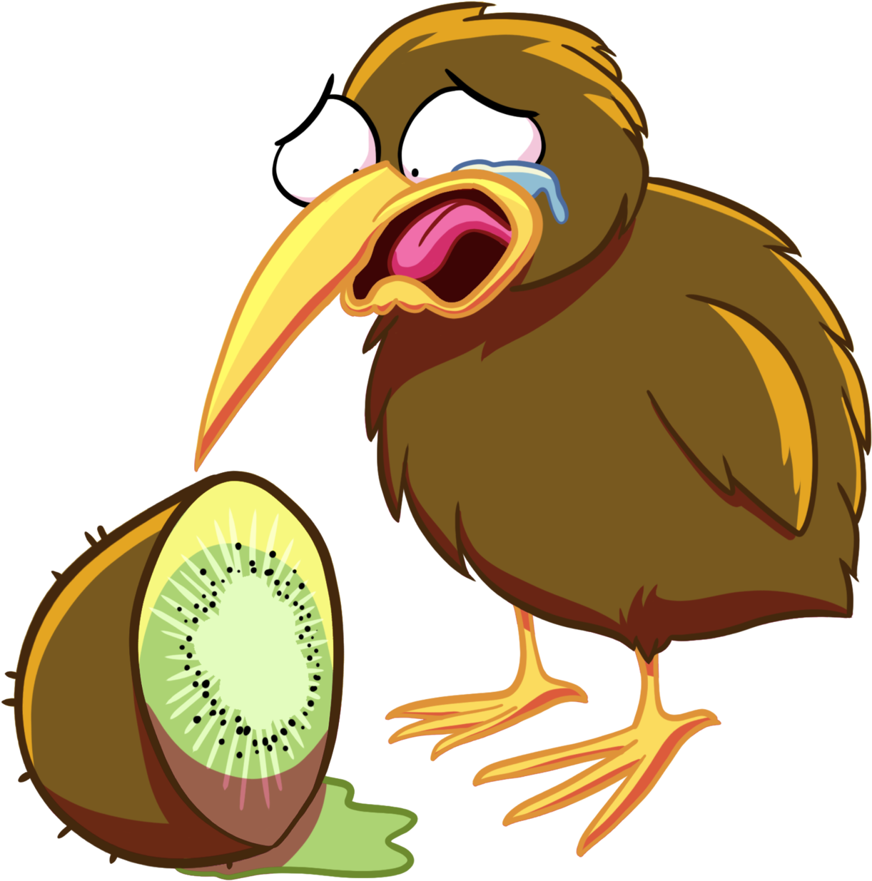 Kiwi Kiwi Bird Kiwi Fruit Oops Art Marachi Studios - Kiwi (1280x1280)
