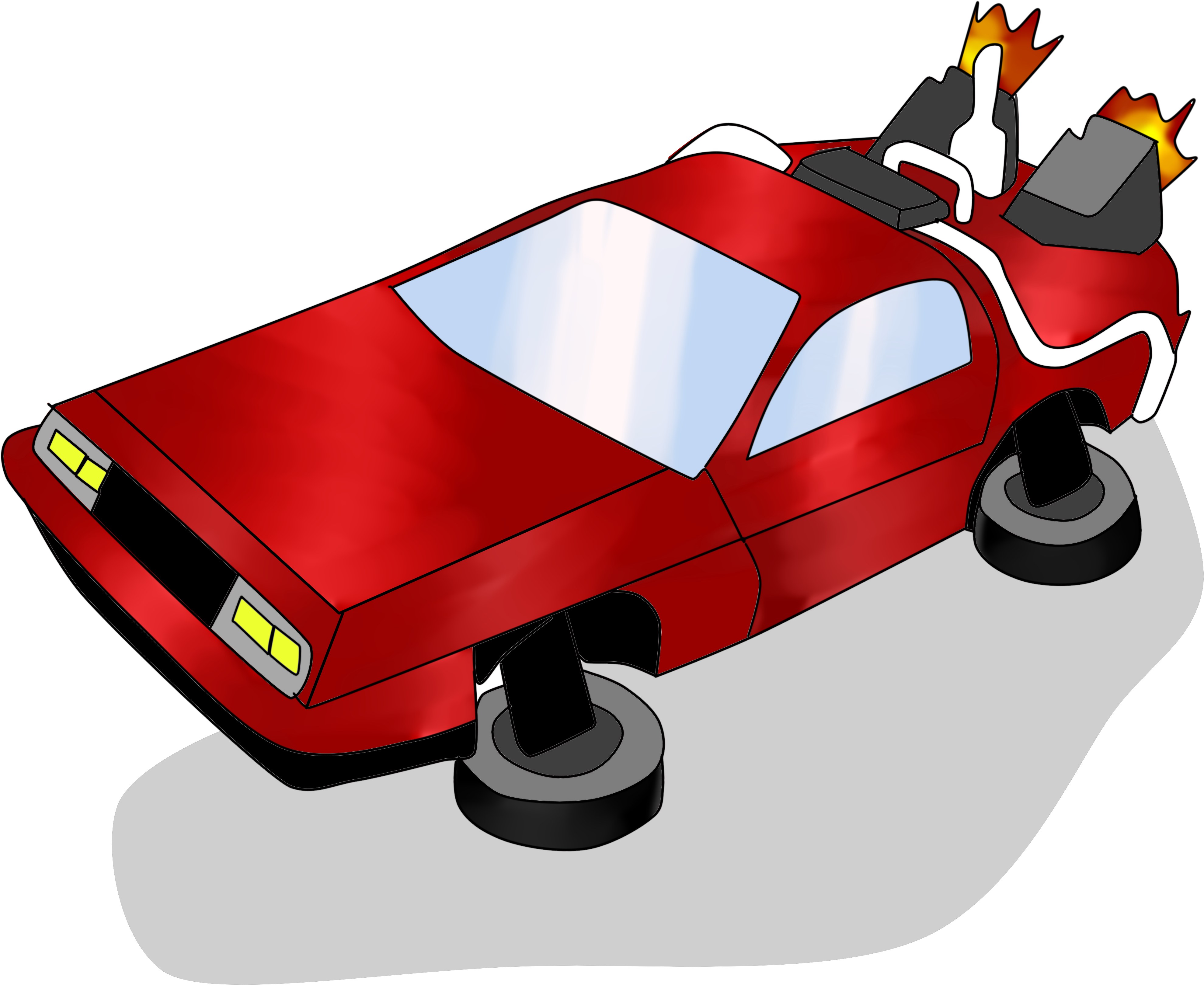 Flying Cars Flying Car - Flying Car Clip Art (4000x4000)