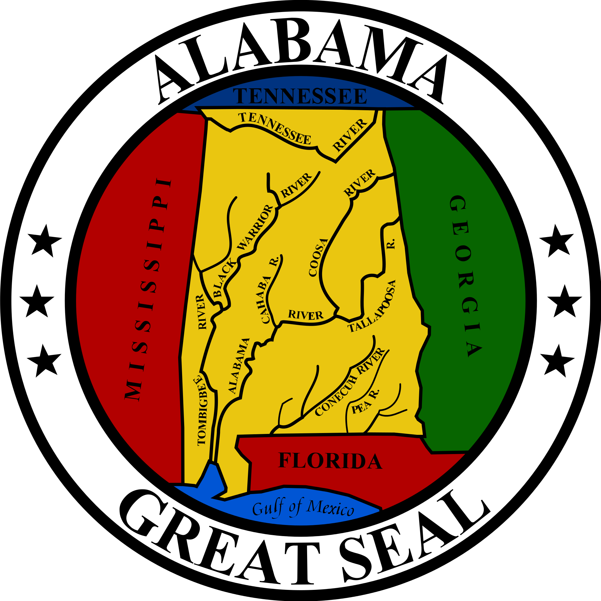 50 U - S - Seals - State Seal For Alabama (2000x2000)