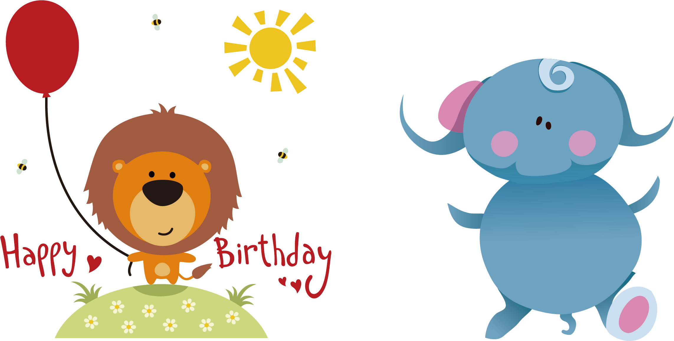 Happy Birthday To You Greeting Card Clip Art - Happy Birthday To You Greeting Card Clip Art (2417x1234)