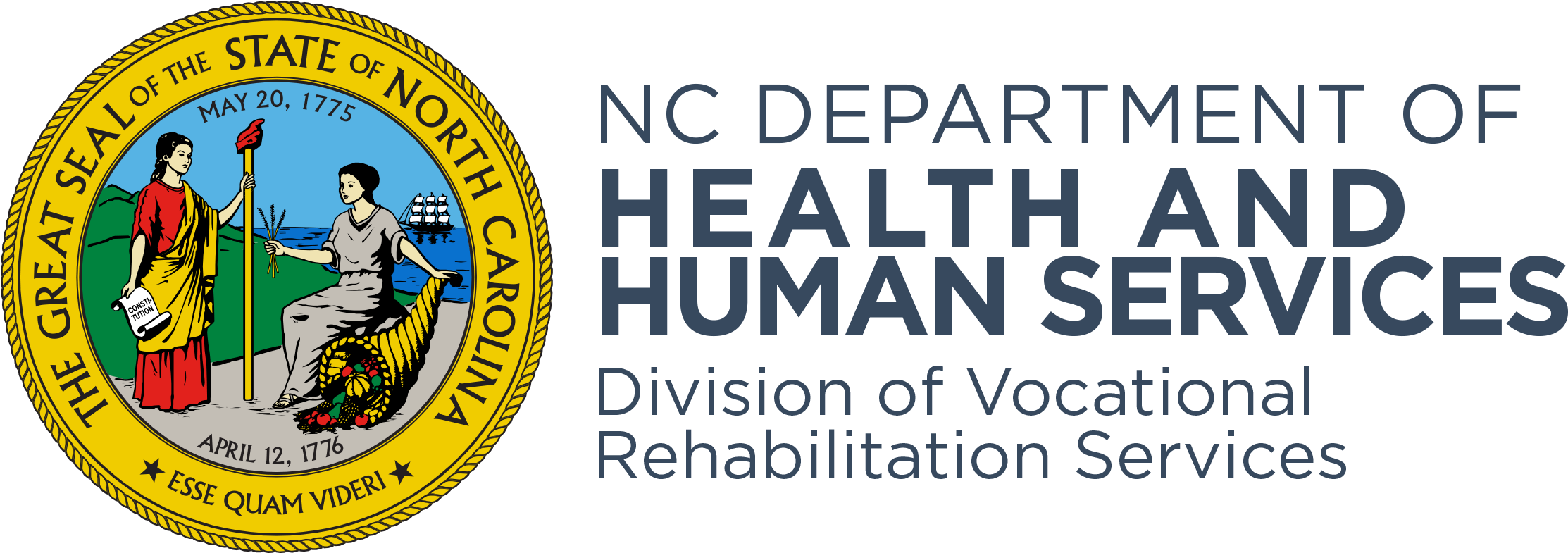 Ncdhhs Seal Vrs Hor Rgb - North Carolina State Seal (2350x784)