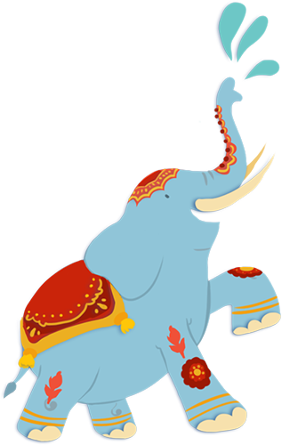 Elephant For Songkran By Kna - Elephant Songkran Png (317x500)
