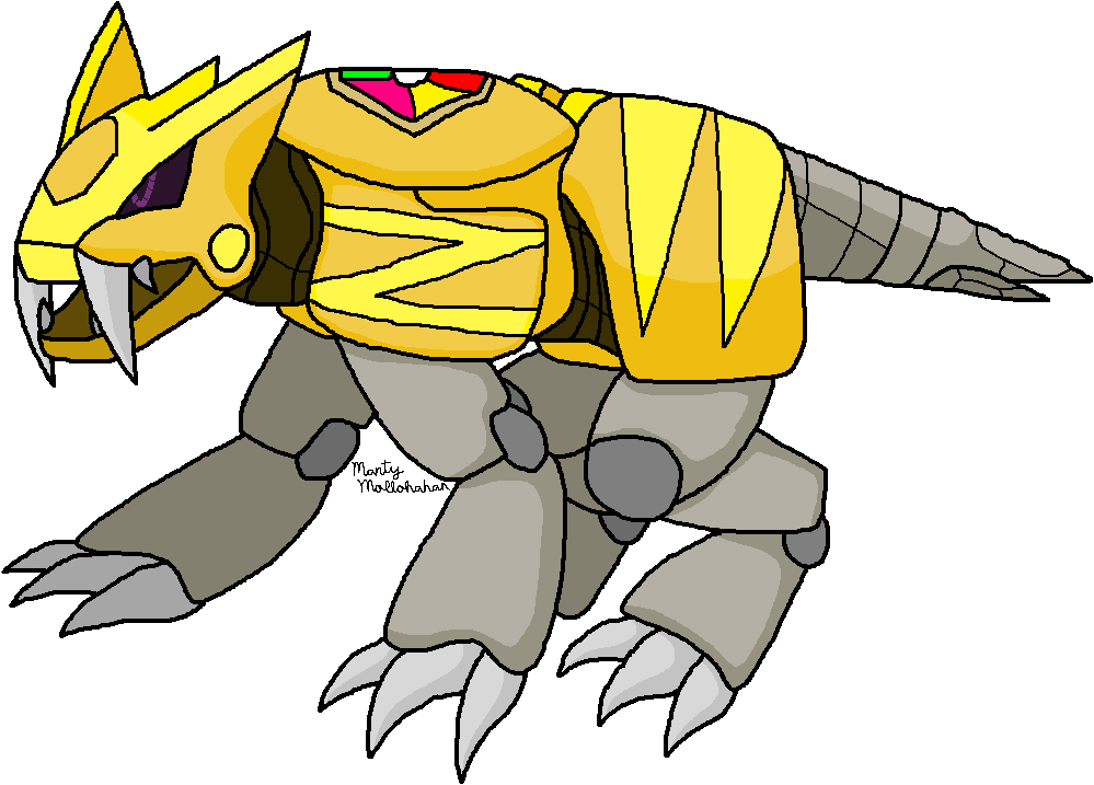 Saber-toothed Tiger Dinozord By Mf217 - Tiger (999x717)