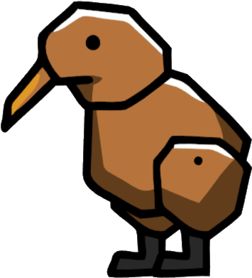 Image - Transparent Kiwi Bird (374x406)