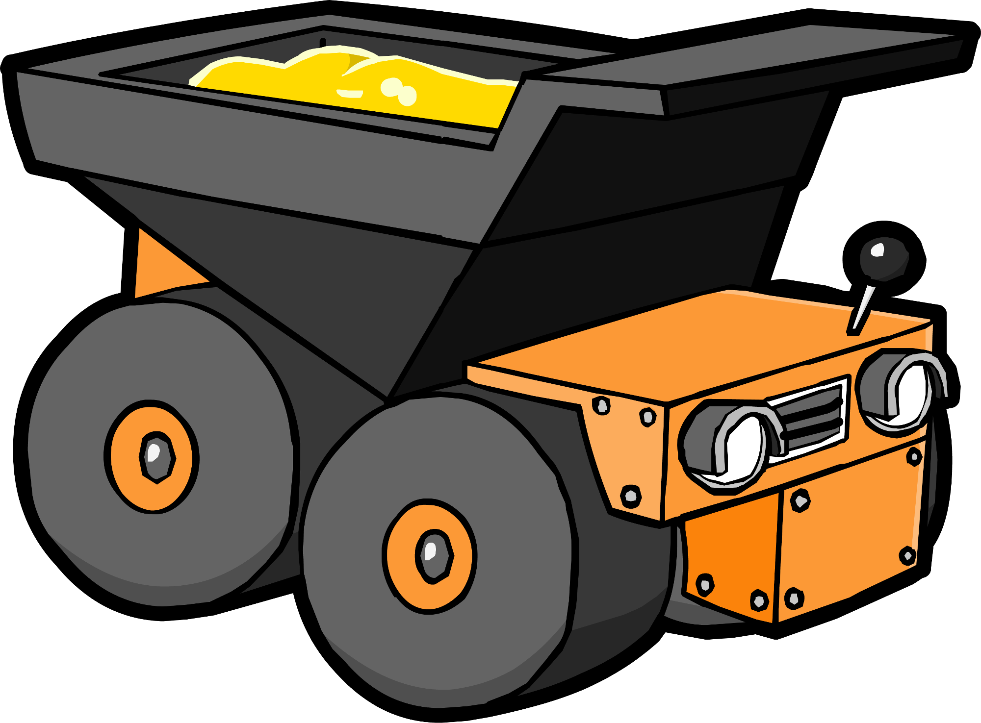 Cartoon Dump Truck Png Clipart - Dumptrucks Icons Png (2000x1475)
