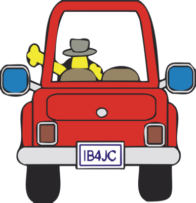Left Turn Clipart - Driving Away Clip Art (387x400)