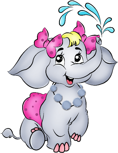 Elephant Cartoon Clip Art - Funny Cartoon Elephant (600x600)