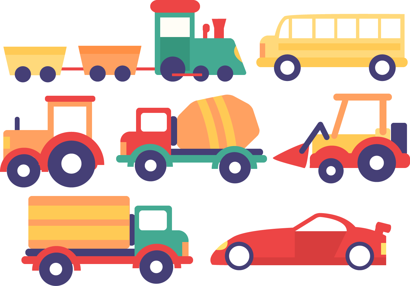 Car Mercedes-benz Vehicle Truck - Cars And Trucks Cartoon (1359x950)
