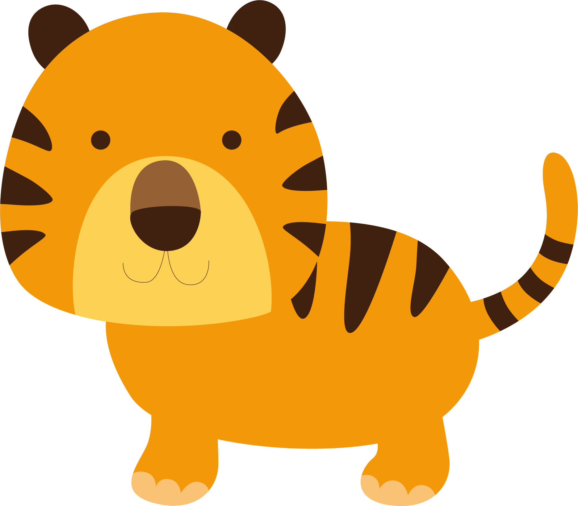 Tiger Puppy Clip Art - Tiger Puppy Clip Art (1872x1640)