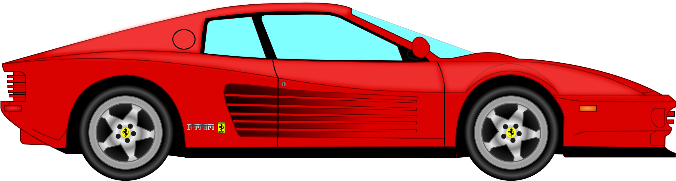 Car Free Twingo Free Testarrosa - Ferrari Testarossa Png (970x750)