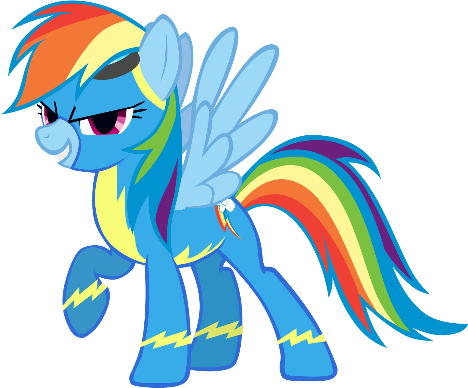Rainbow Dash The Wonderbolt By Sierraex - My Little Pony Rainbow Dash (1600x1513)