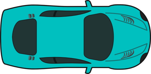 Top View Clip Art At Clipart Library - Car Top View Clipart (600x297)
