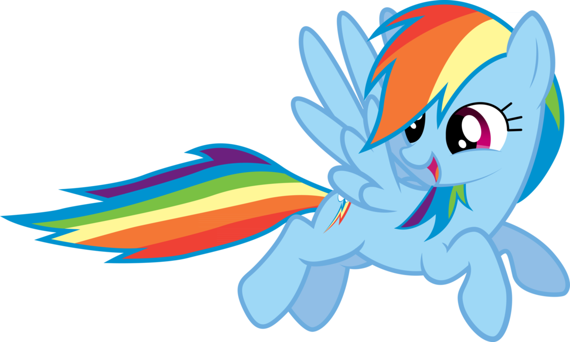 My Little Pony Drawing Rainbow Dash Flying - My Little Pony Rainbow Dash Flying (1153x692)