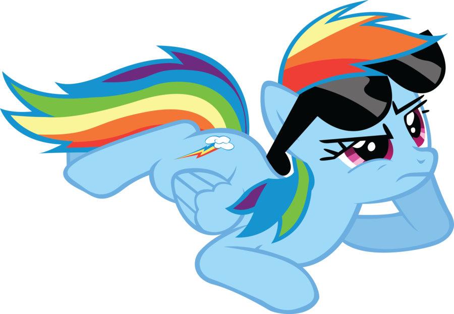 Mlp Rainbow Dash Vector 3 By Mlpvectors203 On Deviantart - My Little Pony Rainbow Dash Cool (900x622)