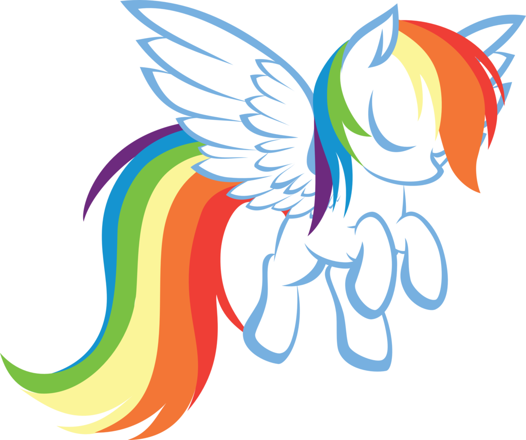 Rainbow Dash By Up1ter - Free Rainbow Dash Svg (1024x856)