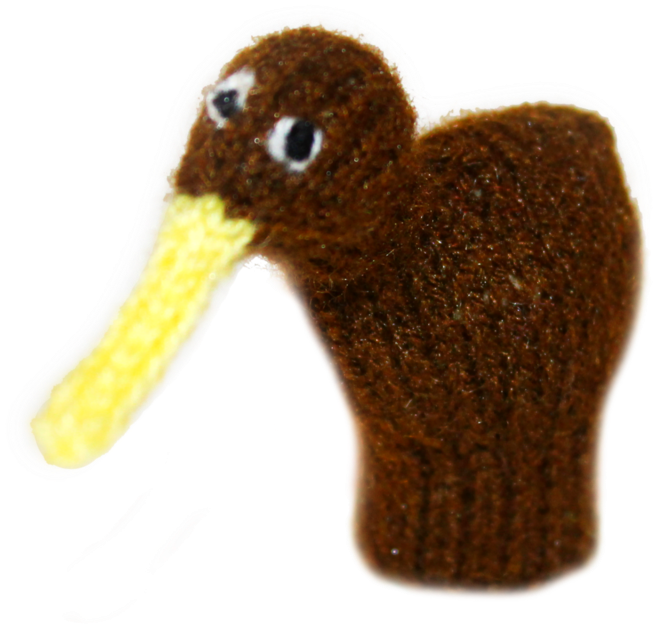 Kiwi Bird Finger Puppet Finger Puppets Inc Handmade - Kiwi Puppets (1024x1024)