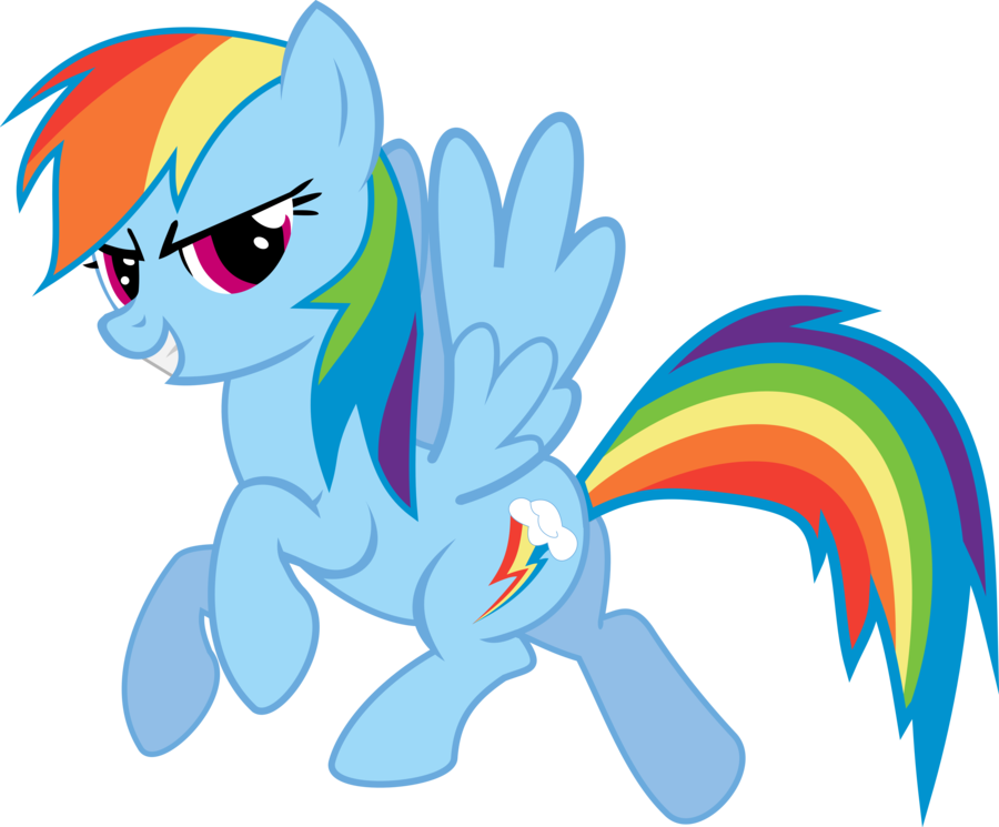 Rainbow Dash Vector Standing Png File - Mlp Rainbow Dash Poses (900x745)