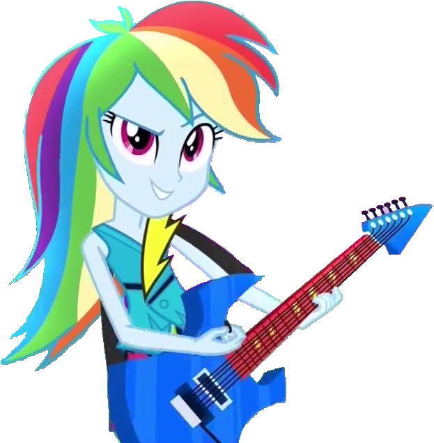 Equestria Girls, Guitar, Rainbow Dash, Rainbow Rocks, - Rainbow Dash Equestria Girl Rainbow Rocks (659x657)