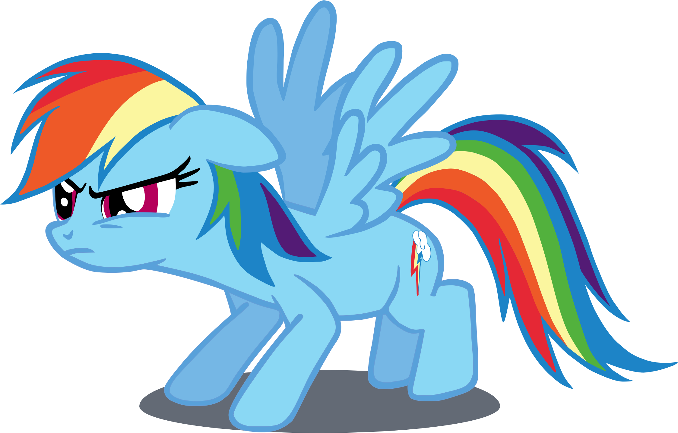 Clipart Of Rainbow Dash - Rainbow Dash (2258x1450)