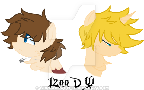 Sora And Roxas By 12rrdarkwolf - Cartoon (600x331)